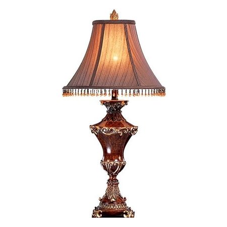 YHIOR 31 in. Resemble Wood Table Lamp YH417599